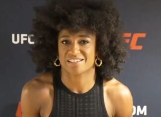Angela Hill UFC Vegas 10 media day