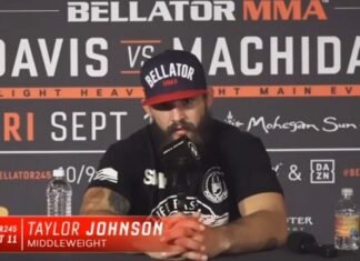 Taylor Johnson Bellator 245 post-fight