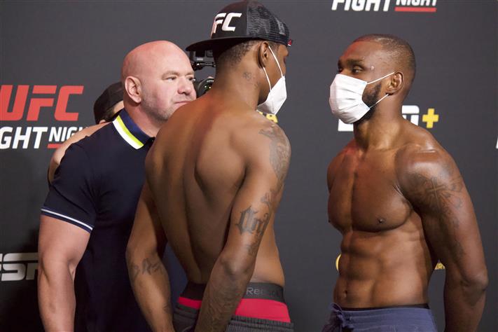 UFC Vegas 11: Covington vs. Woodley Weigh-In Photo Highlights