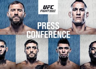 UFC Vegas 11 Press Conference Poster