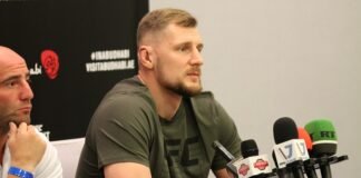 Alexander Volkov UFC 254 media day