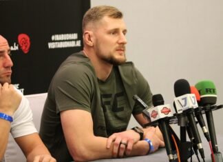 Alexander Volkov UFC 254 media day