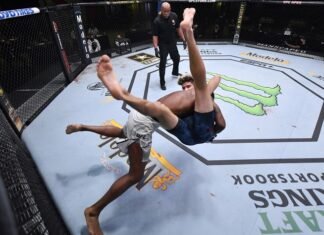 Kevin Holland takes down Charlie Ontiveros at UFC Vegas 12