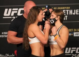 Liana Jojua and Miranda Maverick, UFC 254
