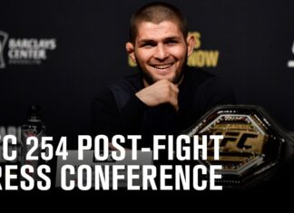 UFC 254 post-fight press conference