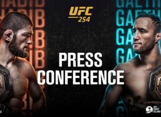 UFC 254 press conference