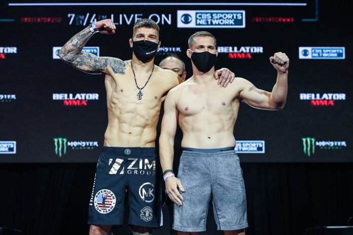 Yaroslav Amosov and Logan Storley, Bellator 252 weigh-in