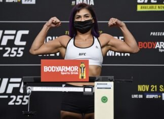 Cynthia Calvillo, UFC 255 weigh-in