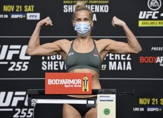 Katlyn Chookagian UFC 255 weigh-in