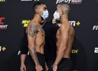 Louis Smolka vs. Jose Quinonez off UFC Vegas 14 UFC Vegas 14 Louis Smolka Jose Quinonez