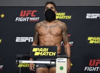 UFC Vegas 14 Loses Another Fight, Eryk Anders vs. Antonio Arroyo Off Eryk Anders, UFC Vegas 14 weigh-in