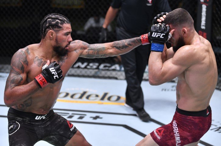 Ufc Vegas 13 Results Max Griffin Jabs His Way To Gruesome Tko Over Ramiz Brahimaj