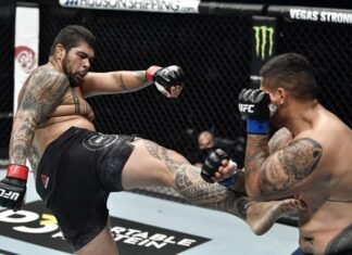 UFC Fight Island 7 Results: Heavyweight Slugfest Sees Carlos Felipe Get by Justin Tafa Carlos Felipe and Justin Tafa, UFC Fight Island 7