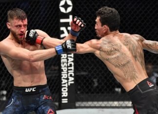 Calvin Kattar and Max Holloway, UFC Fight Island 7