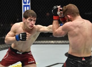 Movsar Evloev and Nik Lentz, UFC 257
