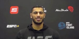 Mounir Lazzez, UFC Fight Island 8 media day