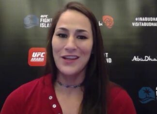 Jessica Eye UFC 257 media day