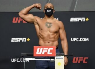 Ciryl Gane UFC Vegas 20 weigh-in