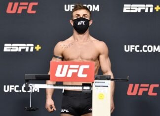 Cody Stamann UFC Vegas 18 weigh-in