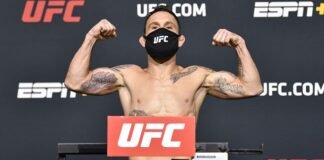 Frankie Edgar UFC Vegas 18 weigh-in