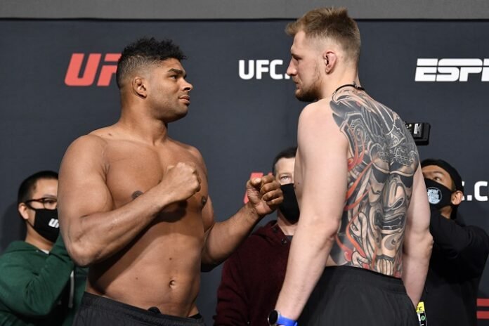 Alistair Overeem and Alexander Volkov face off ahead of UFC Vegas 18