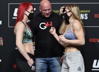 Gillian Robertson and Miranda Maverick, UFC 258
