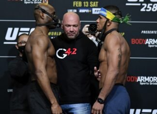 Kamaru Usman and Gilbert Burns, UFC 258