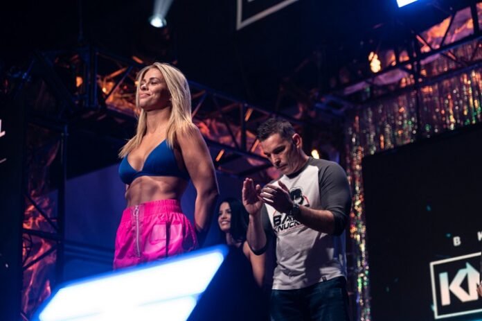 Paige VanZant weights in for BKFC's knucklemania
