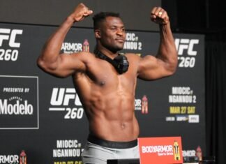 Francis Ngannou UFC 260 Weigh-In