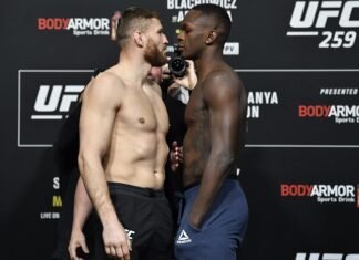 Jan Blachowicz and Israel Adesanya, UFC 259