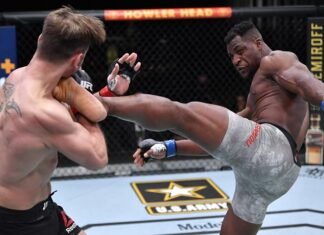 Francis Ngannou and Stipe Miocic, UFC 260