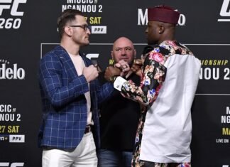 Stipe Miocic and Francis Ngannou, UFC 260 face-off