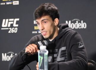 Thomas Almeida UFC 260 media day