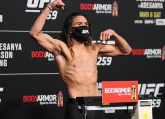 Kyler Phillips UFC 259 weigh-in