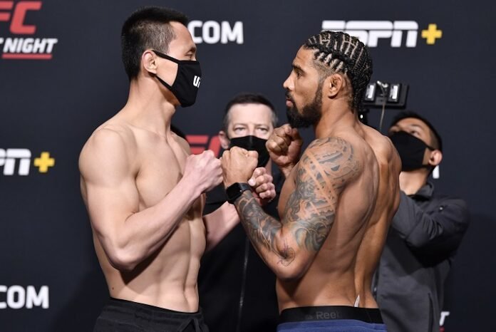 Song Kenan and Max Griffin, UFC Vegas 22