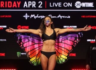 Alejandra Lara Bellator 255 weigh-in