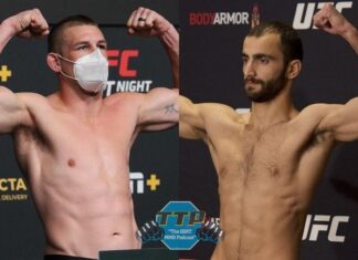 Dustin Jacoby and Giga Chikadze, UFC