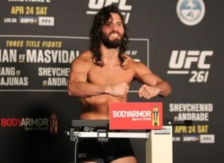 Jorge Masvidal UFC 261 weigh-in