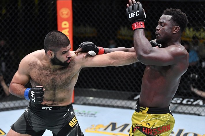 UFC Vegas 24 Results: Jacob Malkoun Dominates Abdul Razak Alhassan ...