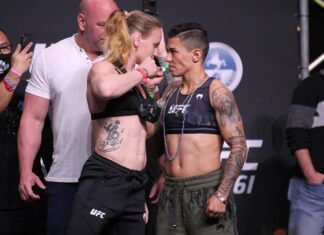 UFC 261 Results: Valentina Shevchenko Dominates, Finishes Jessica Andrade Valentina Shevchenko and Jessica Andrade, UFC 261