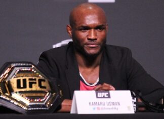 Kamaru Usman, UFC 261 press conference