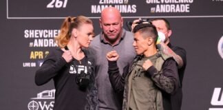Valentina Shevchenko and Jessica Andrade, UFC 261 face-off