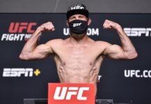 Donald Cerrone UFC Vegas 26 weigh-in