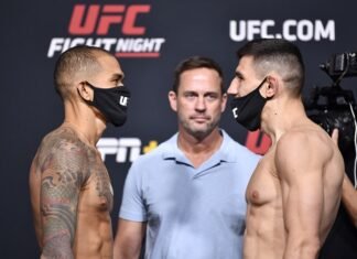 Yancy Medeiros and Damir Hadzovic, UFC Vegas 27