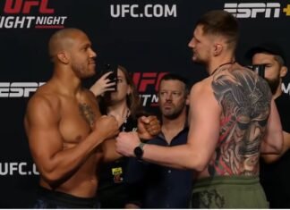 Ciryl Gane and Alexander Volkov, UFC Vegas 30