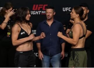 Julia Avila and Julija Stolianrenko, UFC Vegas 30