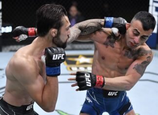UFC Vegas 28 Results: Kamuela Kirk Takes Decision Over Makwan Amirkhani in Debut Makwan Amirkhani and Kamuela Kirk, UFC Vegas 28