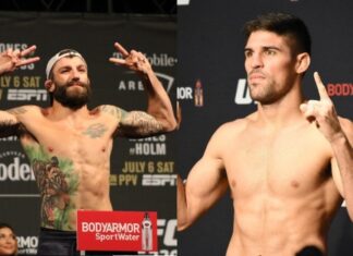 Michael Chiesa and Vicente Luque, UFC
