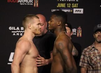 Matt Frevola and Terrance McKinney, UFC 263