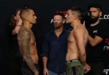 Yancy Medeiros and Damir Hadzovic, UFC Vegas 30